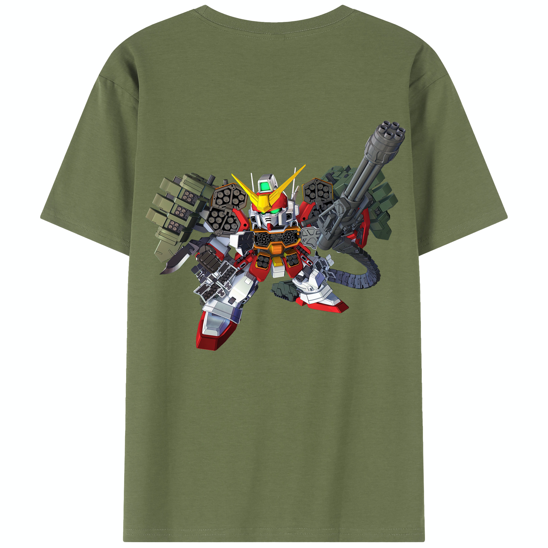 （画像用） 機動戦士ガンダム Mobile Suit Gundam 綿100％半袖Tシャツ（背面プリント）